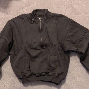 Joah Brown Charcoal Zip-Up Sweater